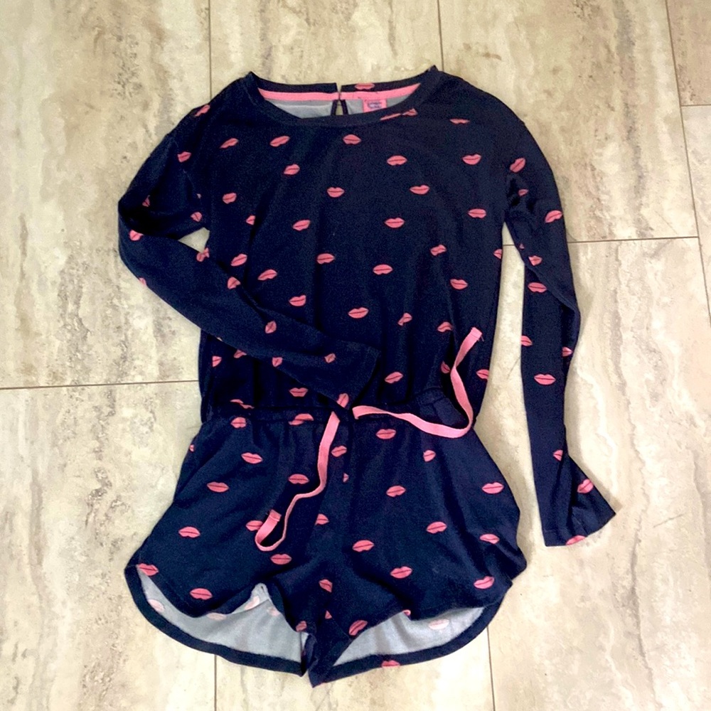 Navy sleep romper